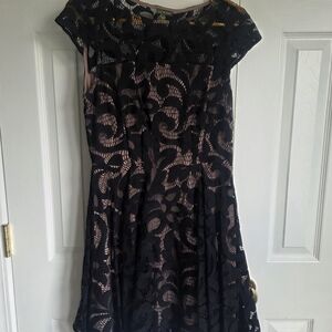 sz S Black Lace Women's Dress
